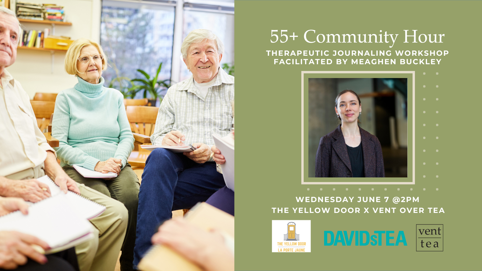 55+ Community Hour: A Therapeutic Journaling Workshop