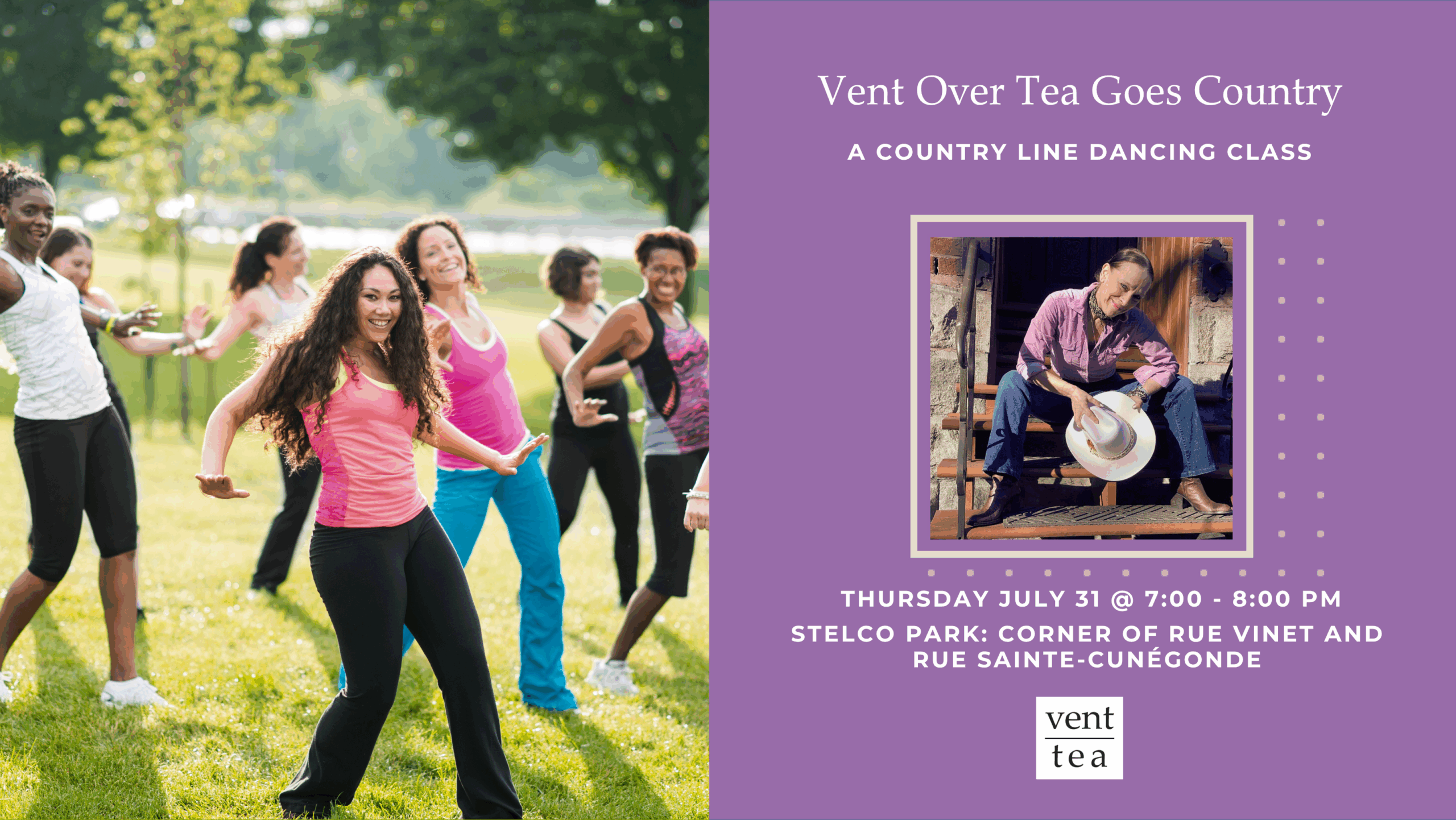 Vent Over Tea Goes Country
